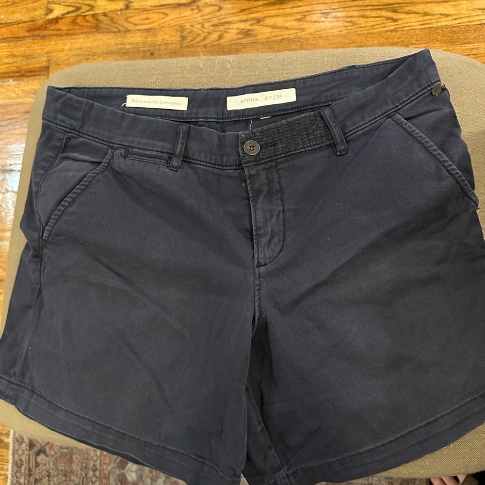 Anthropology navy shorts
